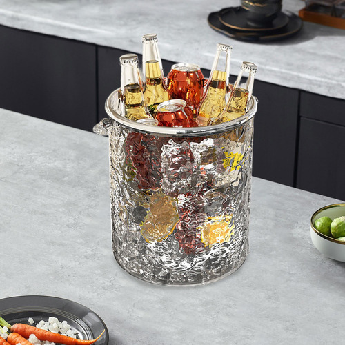 De Bebida De Cubo De Hielo Con Mango, Mantiene De S Gris