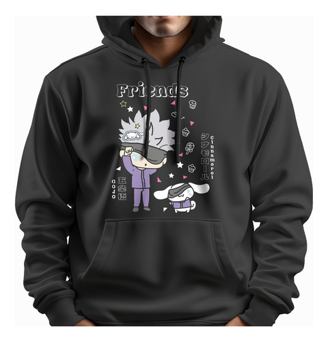 Sudadera Goyo Satoru & Cinnamonroll Fiends Unisex