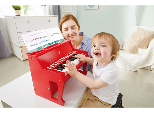 Piano De Aprendizaje Con Luces Rojo