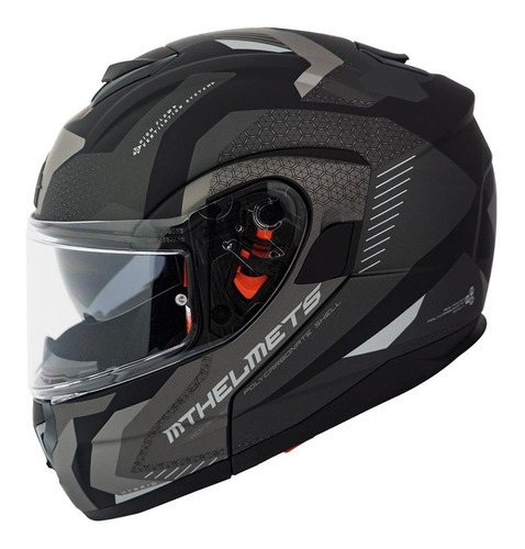 Casco Abatible De Moto Mt Helmets Atom Sv Híbrido
