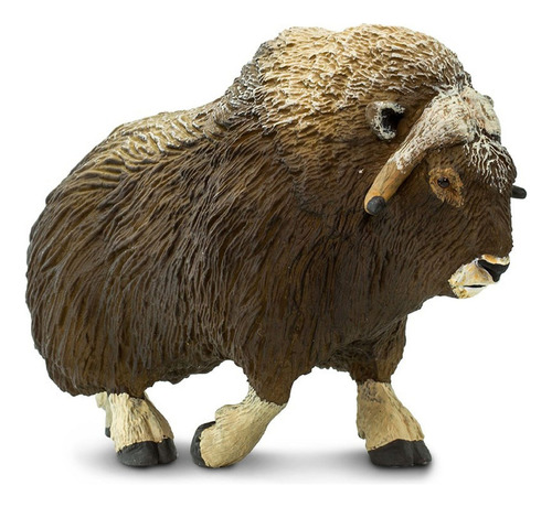Buey Almizclero Mamifero Escala Safari Muñeco Animal Trex