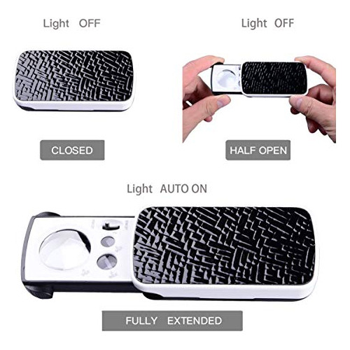 Lupa De Joyero, Lupa De Joyería Luz Led Uv, Lupa De Jo...