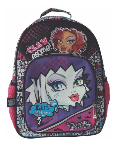 Mochila Espalda Monster High 16 PuLG Orig Dm410 Mundo Manias