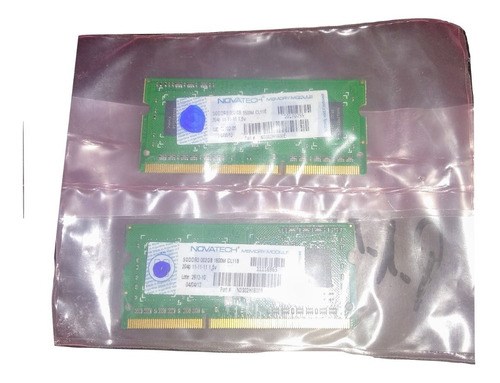 Combo 2 Memorias Novatech 2gb Ddr3 1600mhz! 1.5v Laptops