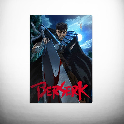 Imagem 1 de 1 de Poster Fotográfico Adesivo Anime Berserk Guts