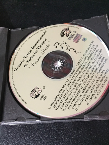 Instrumentales De Todos Los Tiempos - Cd Disco (Usado)