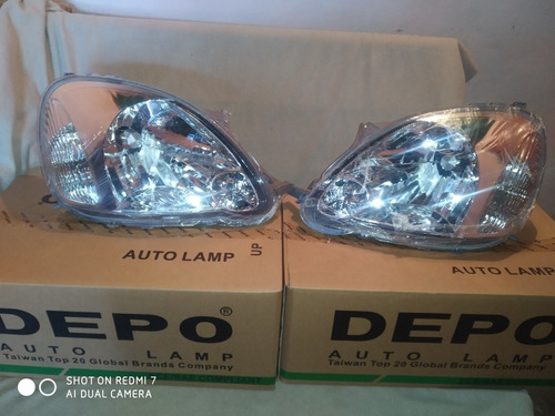 Faro Toyota Yaris Derechos Izquierdo 2003-2004-2005 Depo 