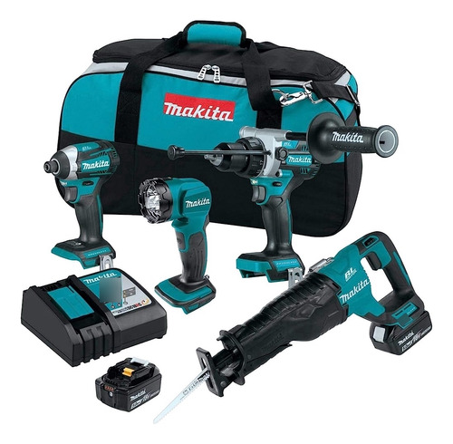 Makita Xt453t 18v Lxt® Litio-ion Inalámbrico 4-ud. Kit Combi