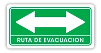 Comprar Señalamiento Ruta De Evacuación Ambos Sentidos 15x30