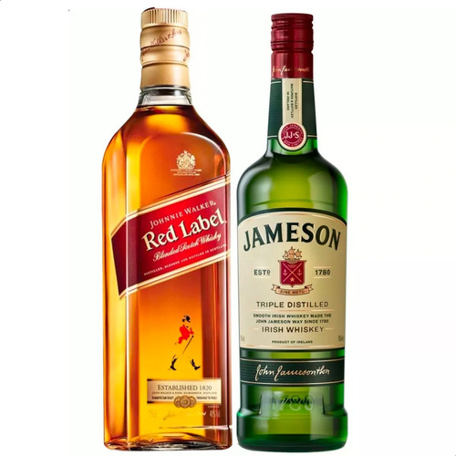 Whisky Jameson Irlandes + Johnnie Walker Red Label 01mercado