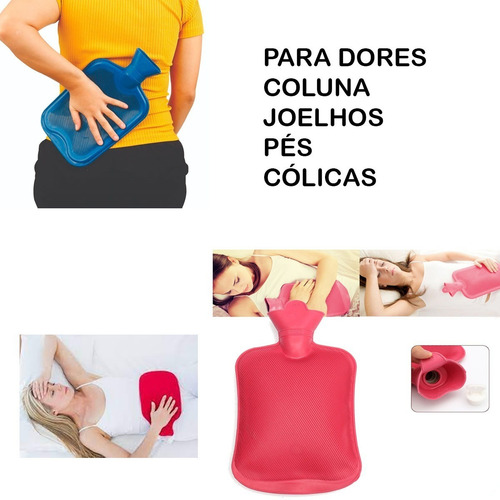 Bolsa Térmica Compressa Água Quente Fria Cólica Sinusite 2l