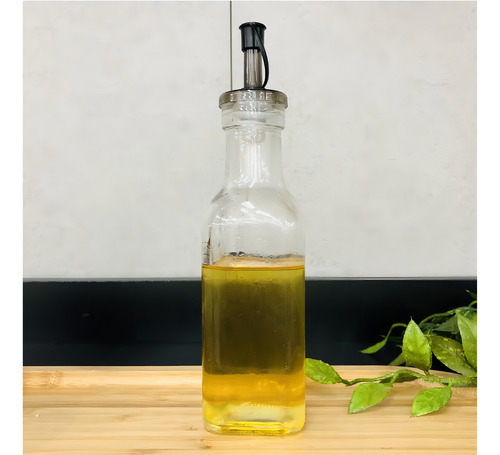 Kit 2 Garrafas Para Azeite Vinagre Vidro 200ml Com Dosador
