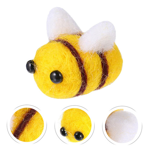 Abeja De Fieltro Con Decoración Floral, 25 Unidades