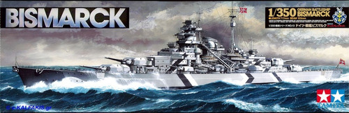 Barco Tamiya Escala 1/350 German Battleship Bismarck 78013