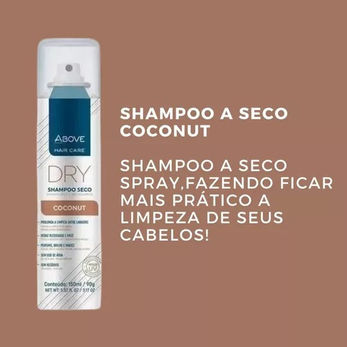 Shampoo Seco Coconut Above 150ml Kit 03 Unidades