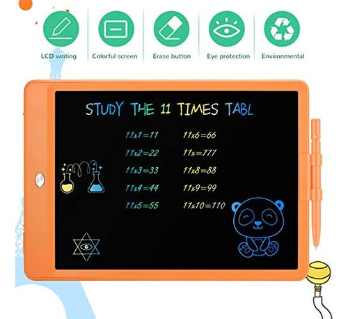 Tekfun Juguetes Para Niños Tableta De Escritura Lcd De 10 Pu