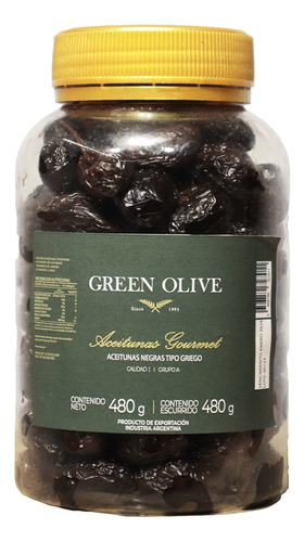 Aceitunas Negras Griegas X500gr Esc.