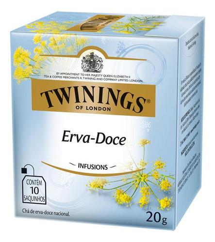 Kit Chá Twinings 1 Camomila/mel/ Baunilha + 1 Erva Doce