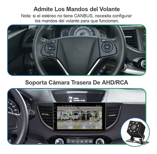 Estéreo Android 10 Carplay 2gb Para Honda/crv/cr-v 2012-2016