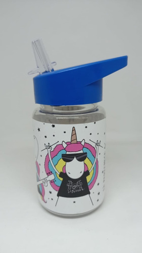 Botella Con Pico Mini 350ml Plastico Para Niños Micieloazul