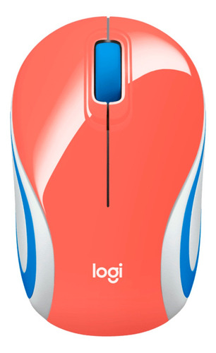 Mouse Logitech Mini M187 Coral Inalambrico