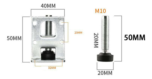 Extensores De Patas De Muebles De Acero Para Hogar Y 50mm