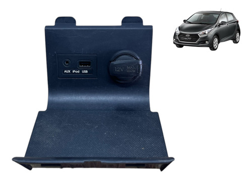 Moldura Central Tomada Usb 12v Hb20 2012 2013 2019 Usado