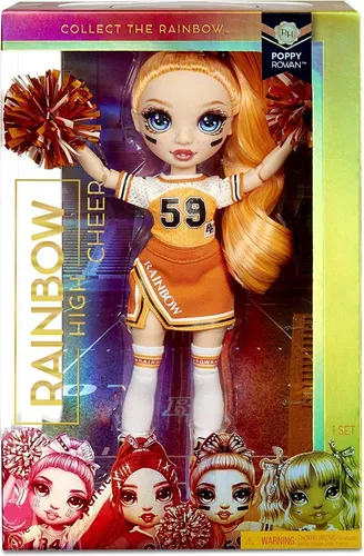 Rainbow High Cheer Muñeca Animadora Cheer Poppy Rowan