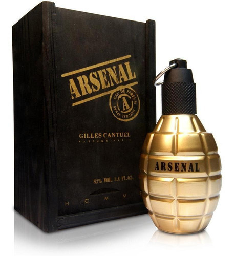 Perfume Arsenal Gold en aerosol de 100 ml, Gilles Cantuel