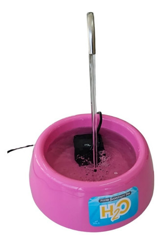 Fonte Bebedouro H2o Pet Gatos E Cães - Usb Bivolt Cor Rosa