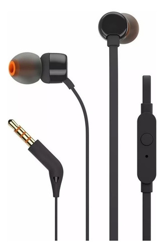Audífonos In-ear Alámbricos 3.5mm Negro Con Cable