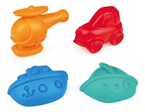Hape Figuras De Playa - Niños - 4 Moldes Vehiculos