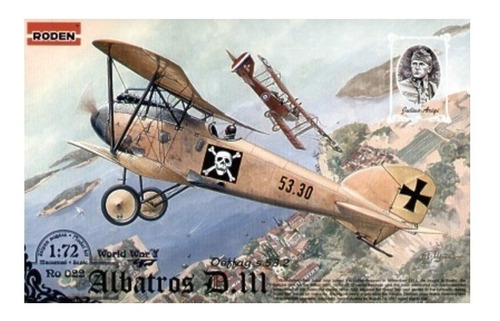 Maqueta Avión De Caza Alemán Albatros D.iii, 1/72. Jp