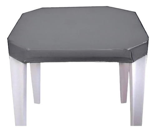 Kit 26 Capas De Mesa De Plástico Restaurantes Bar Lanchonete Cor Cinza Desenho Do Tecido Liso