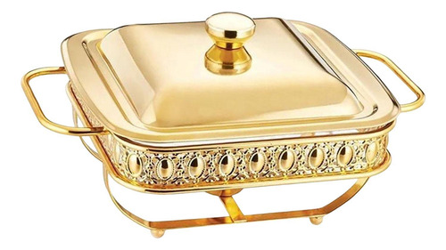 Bandeja Para Servir Platos De Frotamiento, Juego De Oro