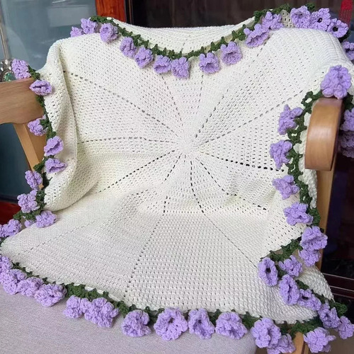 Yo Kit Crochet Manta Flores Juego Tejido Tejido