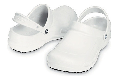 Zueco Crocs Bistro Blanco Zapato Antideslizante Unisex Medic