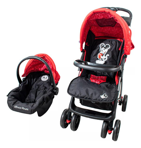 Coche Bebe Paseo Cuna Con Huevito Mickey Disney Mi Cielo Azu