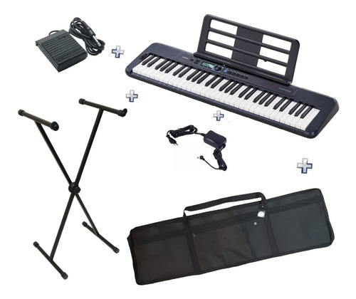 Teclado Casio Ct-s300 Bk Casiotone+pedal Sustain+bag+suporte