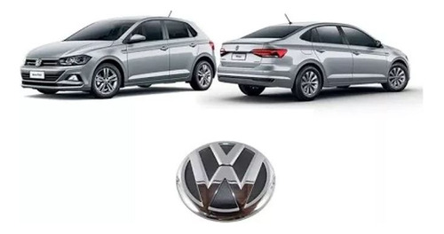 Emblema Tampa Traseira Do Polo Virtus 6ea853630fod Orig Vw V