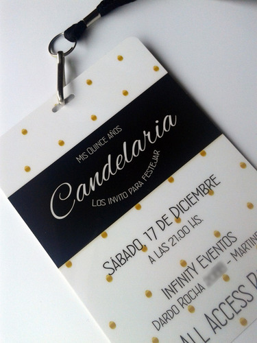Tarjeta Invitacion Vip 15 Años Originales X50