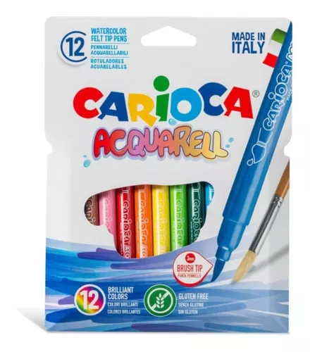 Marcador Punta Pincel Brush Pen X12 + Water Brushx4 + Regalo