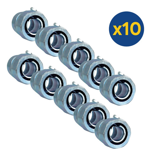 Conector Emt A Flexible Metálico 20mm Pack 10 Unidades