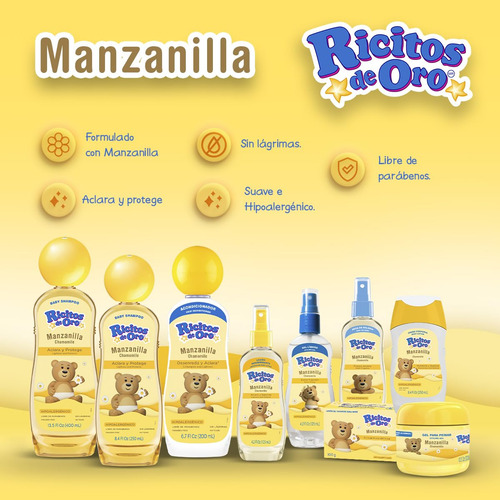 Loción Clarificante Ricitos De Oro Manzanilla Ricitos De Oro