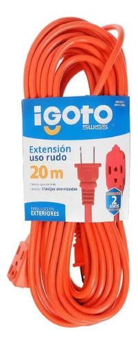  Igoto Er13-20na Extensión Uso Rudo Naranja 20 M