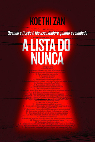 A Lista Do Nunca, De Koethi Zan. Editora Paralela Em Português