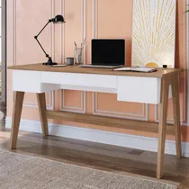 Comprar Escritorio Nórdico Moderno 3 Cajones Constanzo Blancorovere