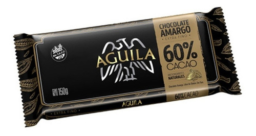 Imagen 1 de 3 de Tableta Chocolate Aguila Al 60% X 150 Gr - Lollipop