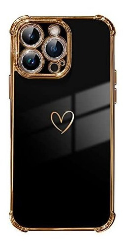 Funda Para iPhone 13 Pro Max Para Mujer De Color Negro