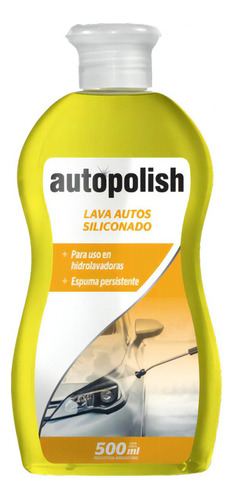 Shampoo Lava Auto Siliconado Hidrolavadora Autopolish 500 Ml